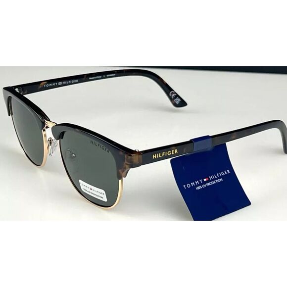 Tommy Hilfiger BRYAN MP OU107 Men's 50mm Tortoise/Gold Frame Sunglasses NEW - Picture 2 of 2